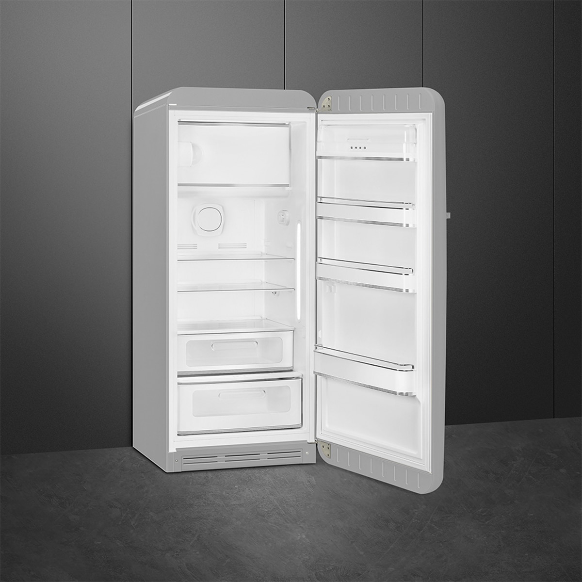 Frigorífico de 1 Porta Smeg FAB28RSV6, Compressor Inverter, 270 Litros, com Abertura à Direita - Prata Prata-5