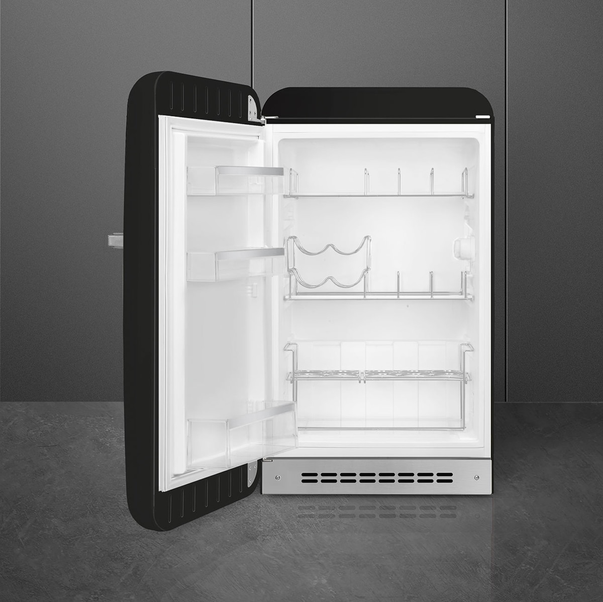 Frigorífico 1 puerta Smeg, Compresor Inverter, 270 litros, Plata, apertura a la izquierda - FAB28LSV6 Plata-2