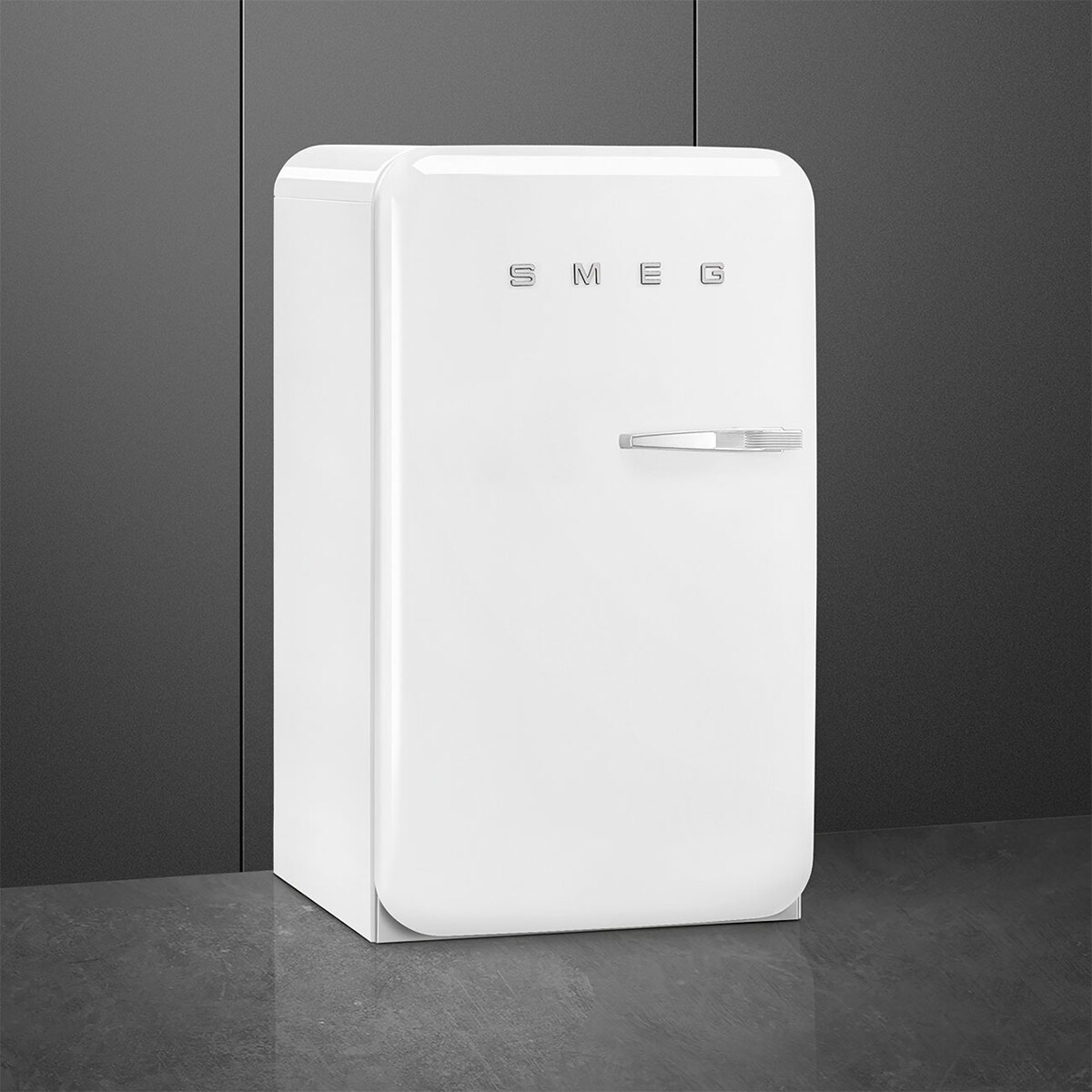 Frigorífico 1 puerta Smeg, Frío estático, 135 litros,  Blanco, apertura a la izquierda - FAB10HLWH6 Blanco-3