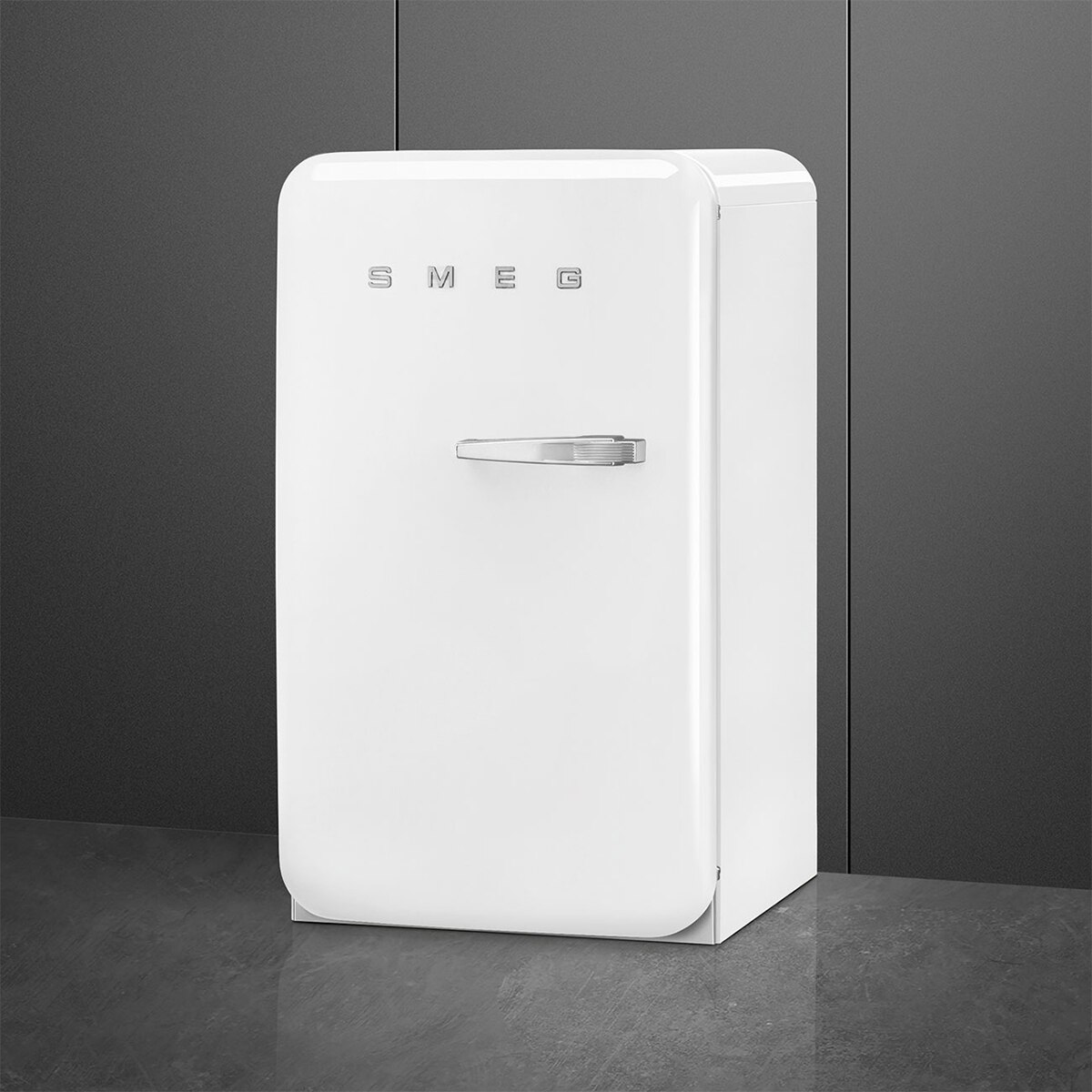 Frigorífico 1 puerta Smeg, Frío estático, 135 litros,  Blanco, apertura a la izquierda - FAB10HLWH6 Blanco-4