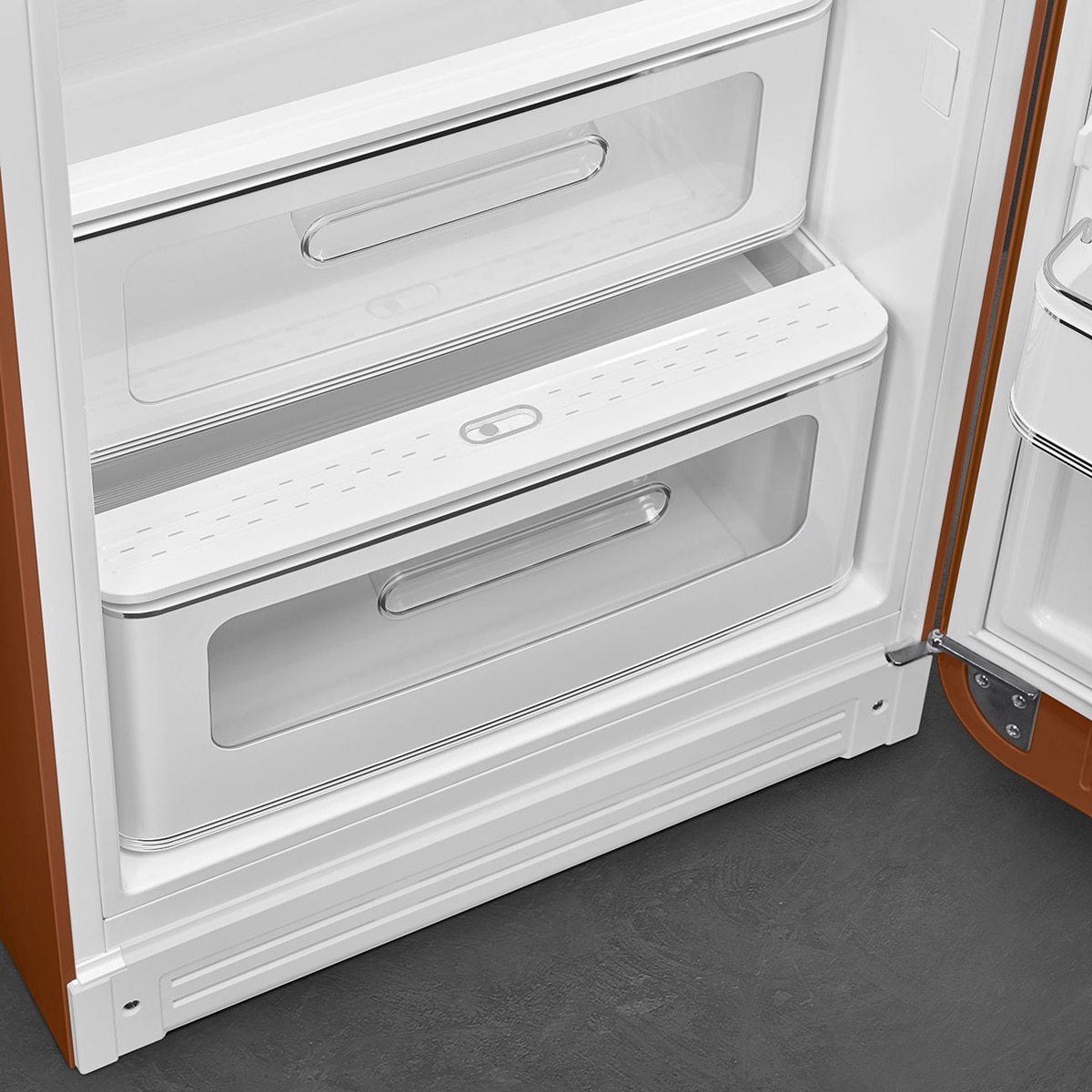 Frigorífico 1 puerta Smeg, Frío estático, 135 litros, Blanco, apertura a la derecha - FAB10HRWH6 Blanco-7
