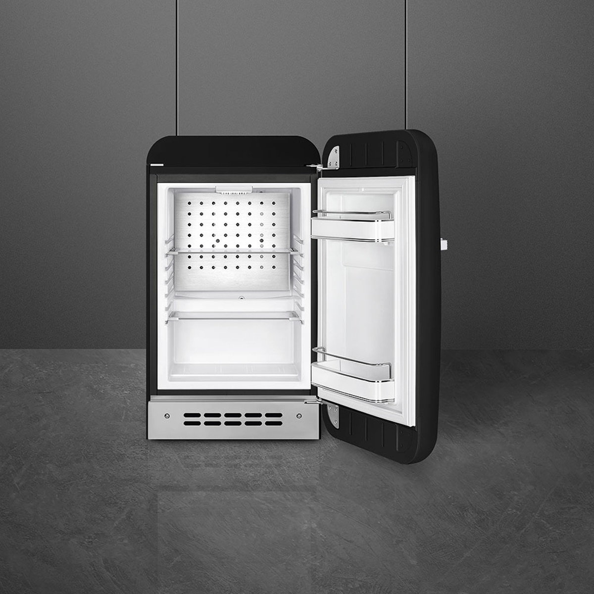 Frigorífico 1 puerta Smeg, 34 litros, Frío estático, Rojo, apertura a la izquierda - FAB5LRD6 Rojo-2