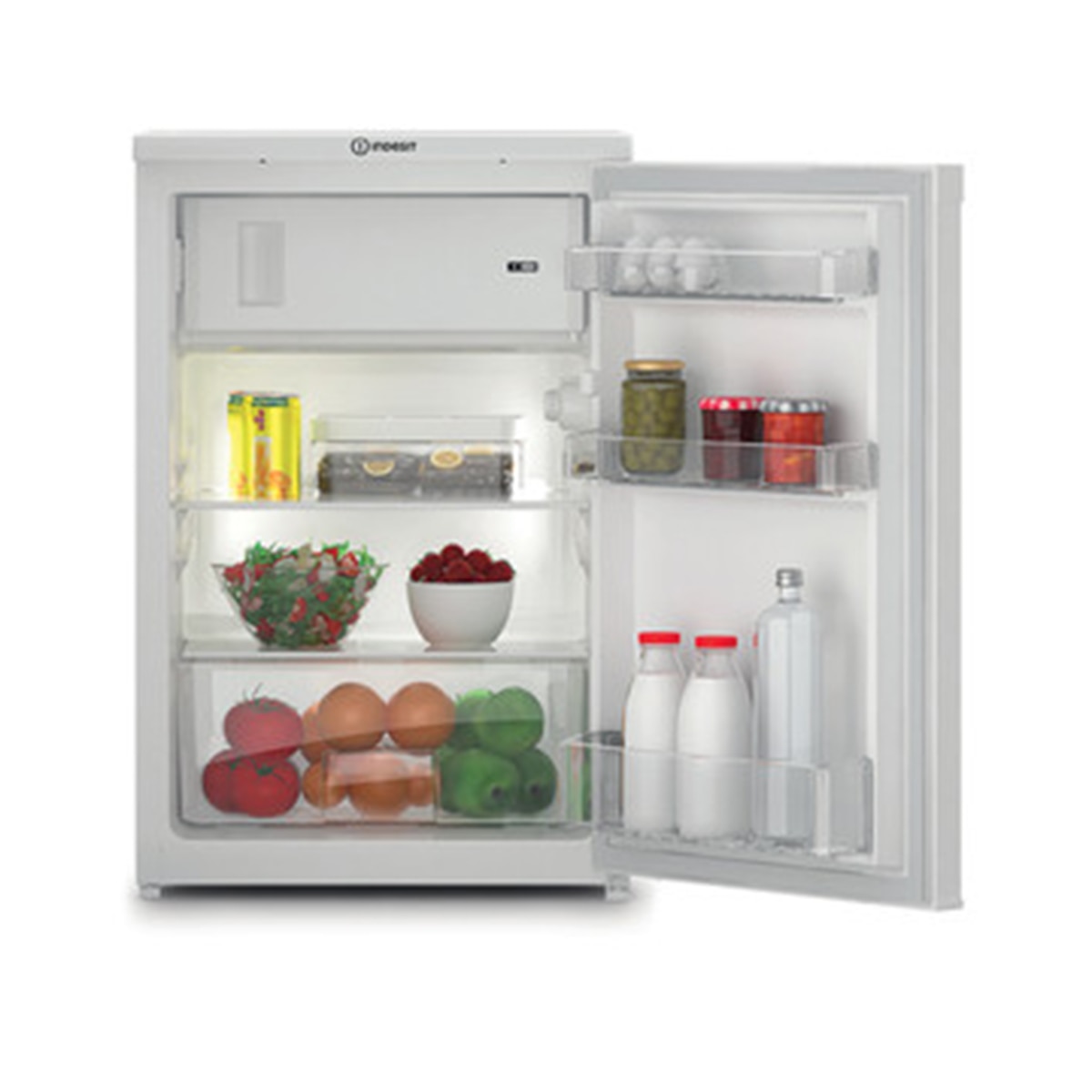 Frigorífico Mini Indesit con congelador - I55V1 112W Blanco-3