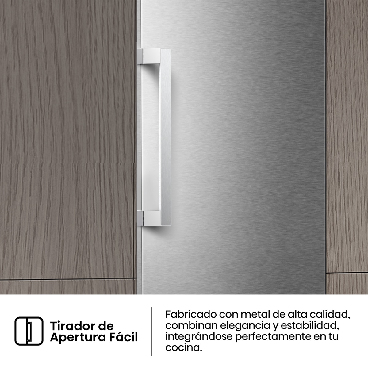 Frigorífico 1 puerta Hisense Kitchen Fit, Total No Frost - RL3K370SAIE1 Inox-11