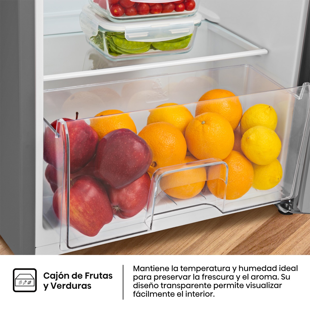 Frigorífico 1 puerta Hisense - RR220D4BDE Inox-3
