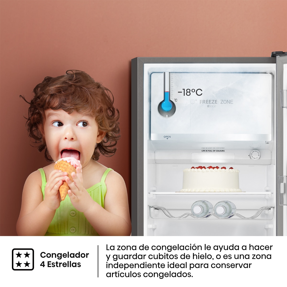Frigorífico 1 puerta Hisense - RR220D4BDE Inox-5