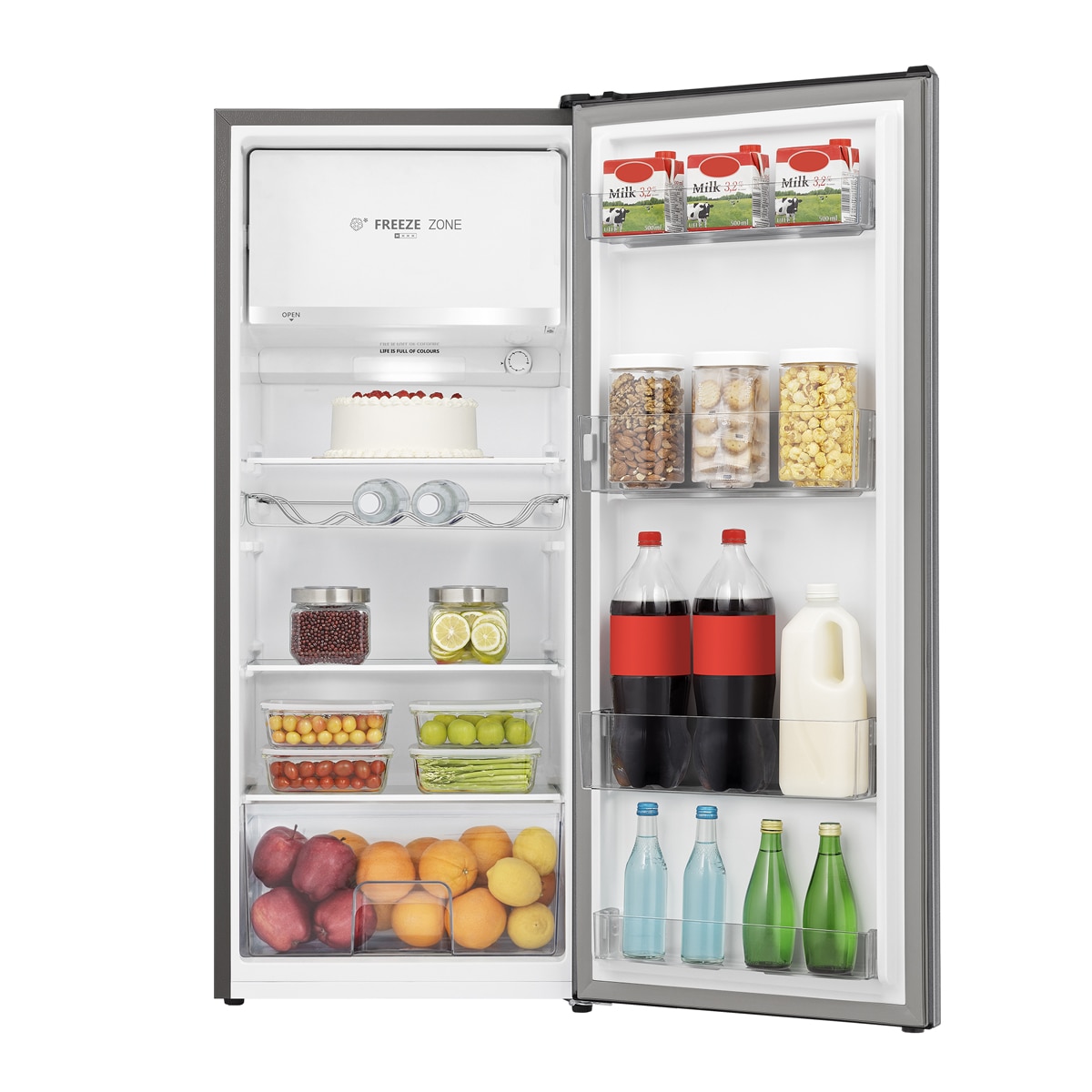 Frigorífico 1 puerta Hisense - RR220D4BDE Inox-8