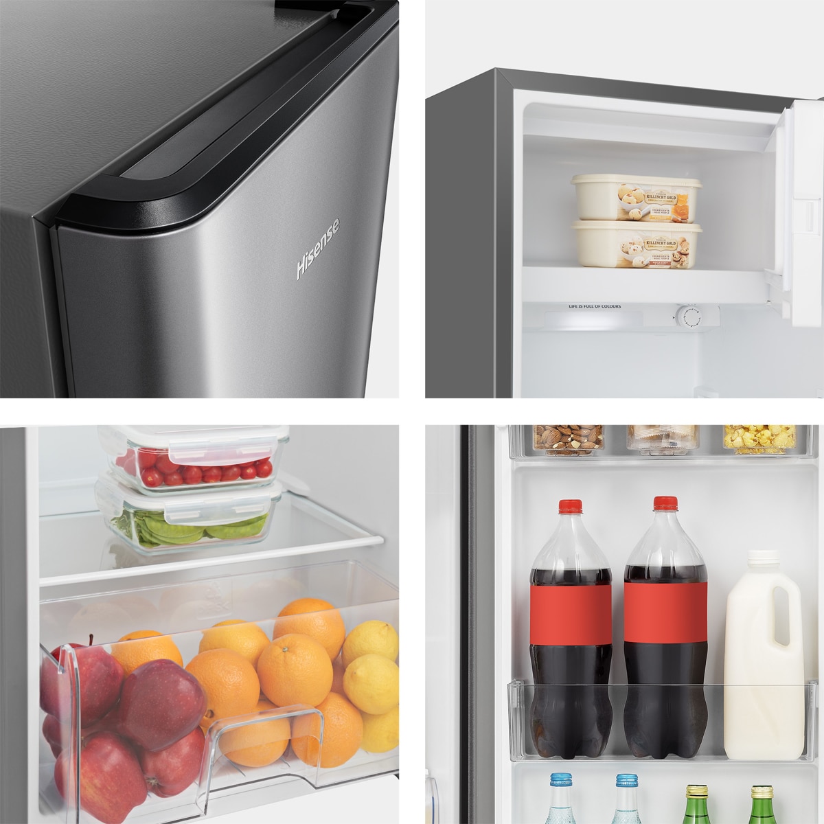 Frigorífico 1 puerta Hisense - RR220D4BDE Inox-9