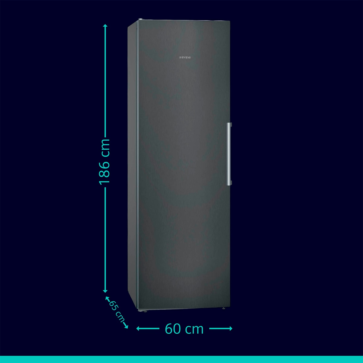 Frigorífico 1 puerta Siemens iQ300, HyperFresh, Súper-refrigeración - KS36VVWEP Acero negro antihuellas-3