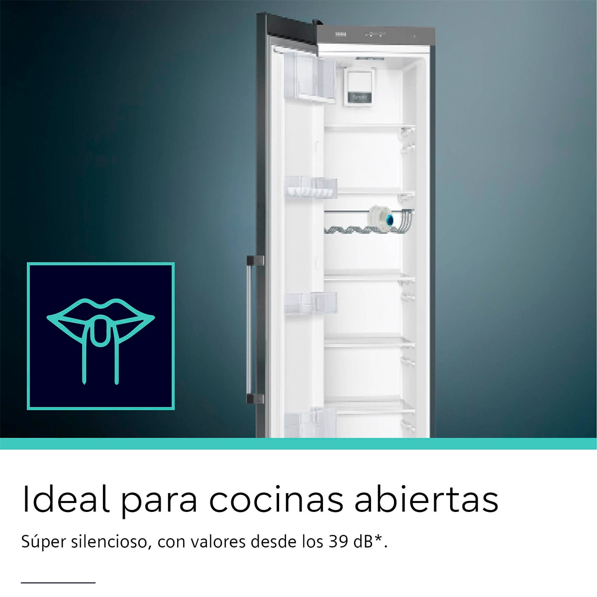Frigorífico 1 puerta Siemens iQ300, HyperFresh, Súper-refrigeración - KS36VVWEP Acero negro antihuellas-6