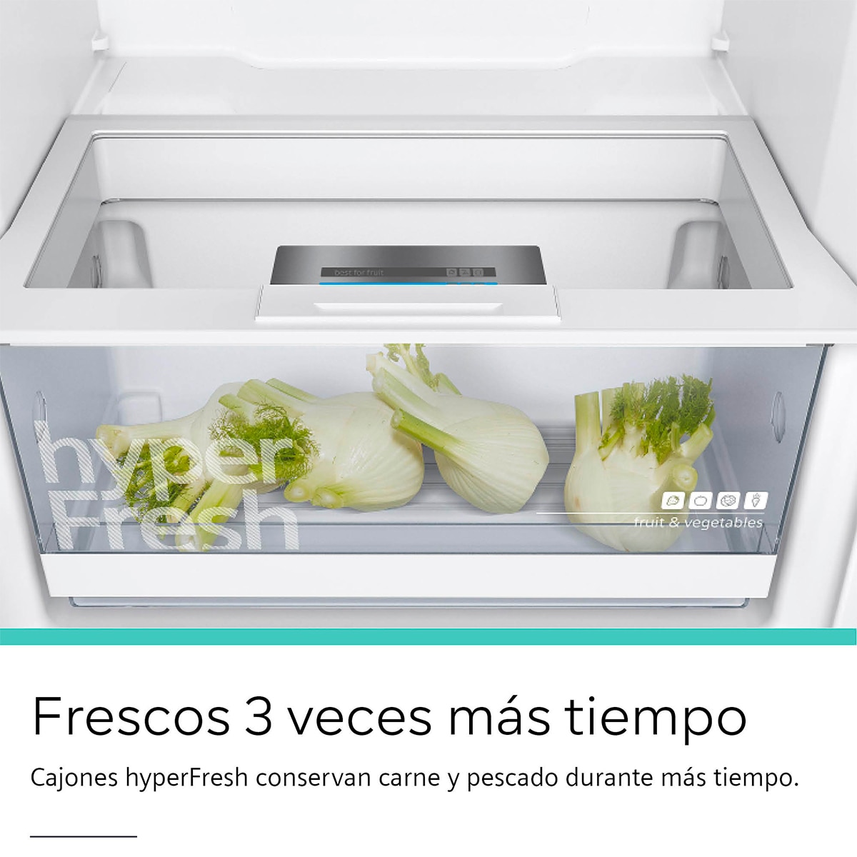 Frigorífico 1 puerta Siemens iQ300, HyperFresh, Súper-refrigeración - KS36VVWEP Acero negro antihuellas-8