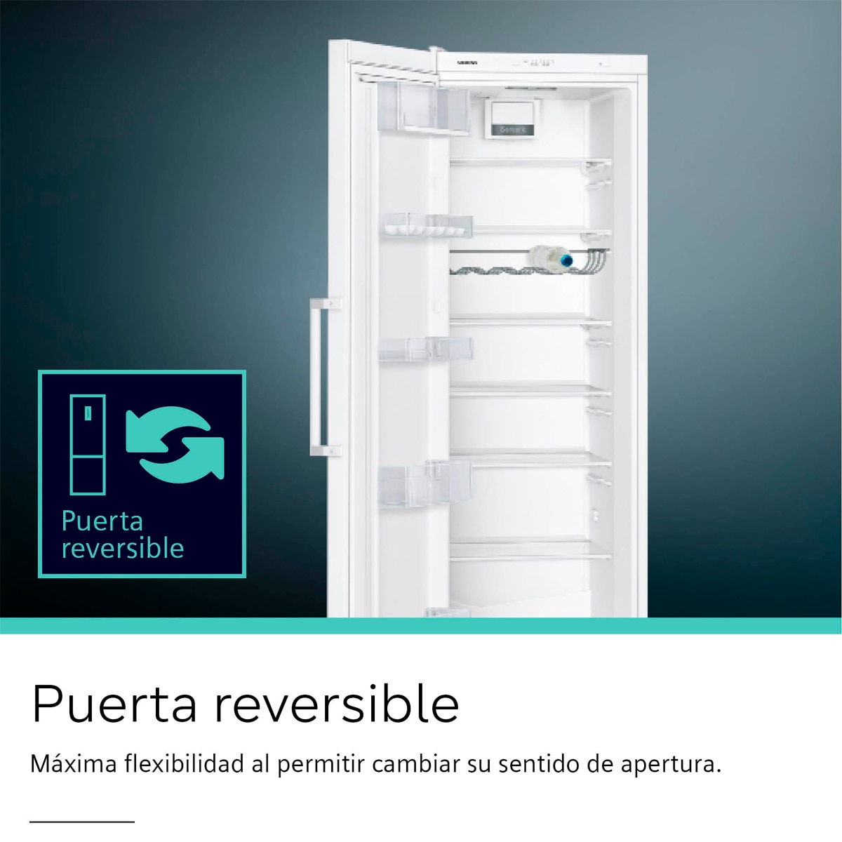 Frigorífico 1 puerta Siemens iQ300, HyperFresh, Súper-refrigeración - KS36VVXDP Blanco-5