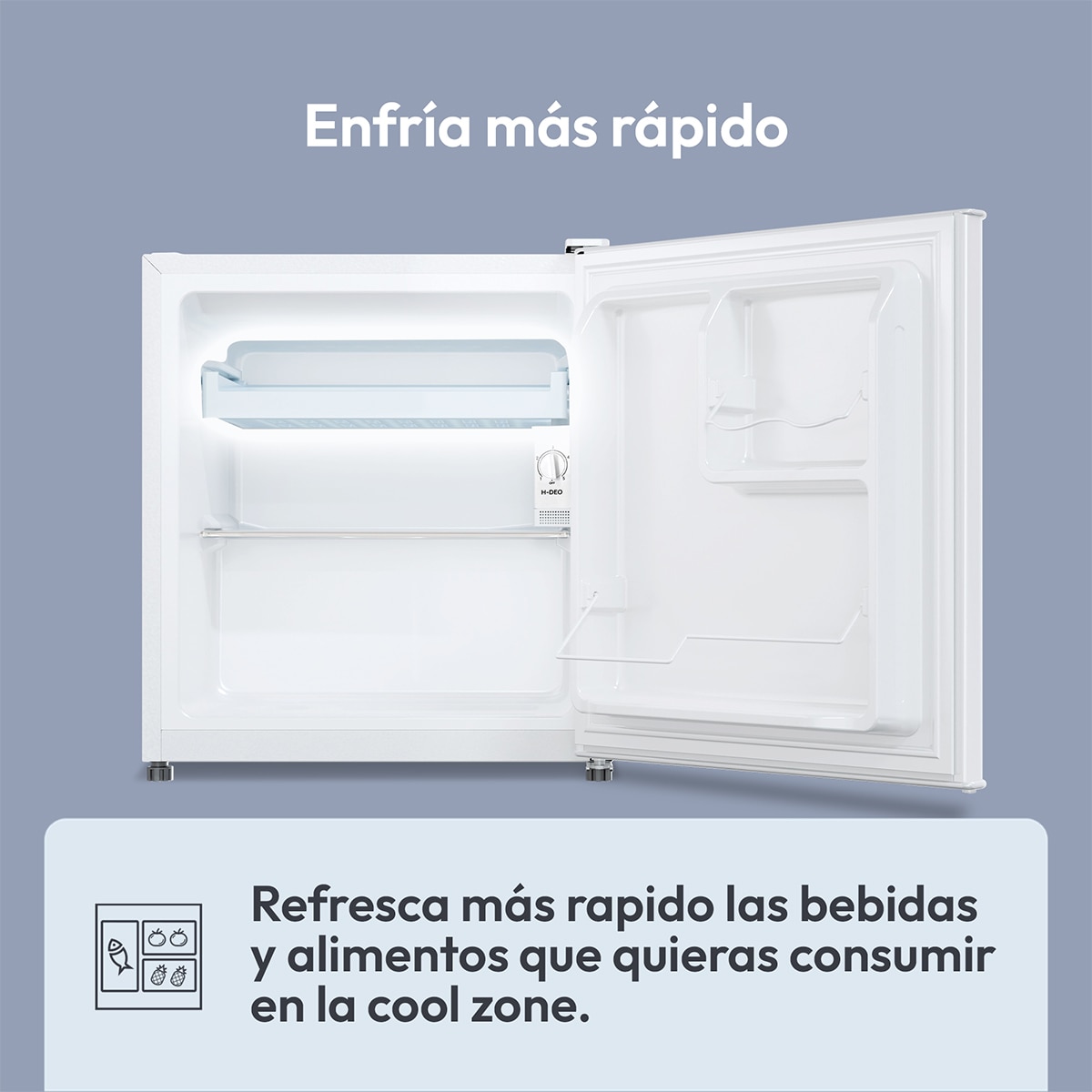 Frigorífico mini Candy - CHASD4351EWC Inox-6