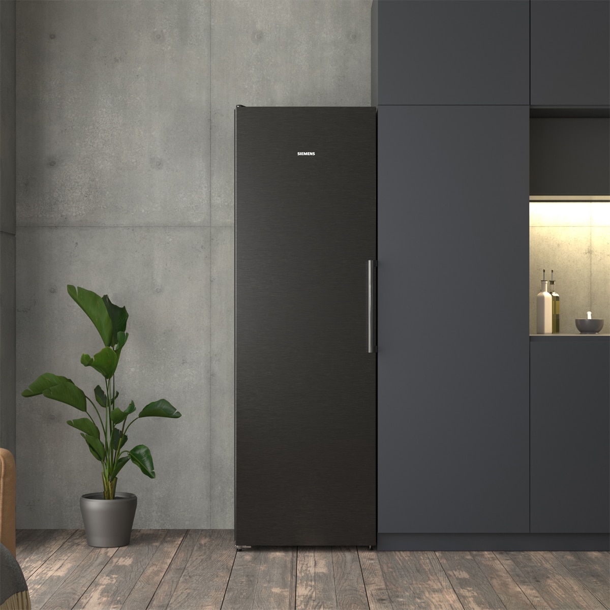 Frigorífico de 1 Porta Siemens KS36NVXCG Total No Frost Aço Preto Anti-Impressões Digitais-2