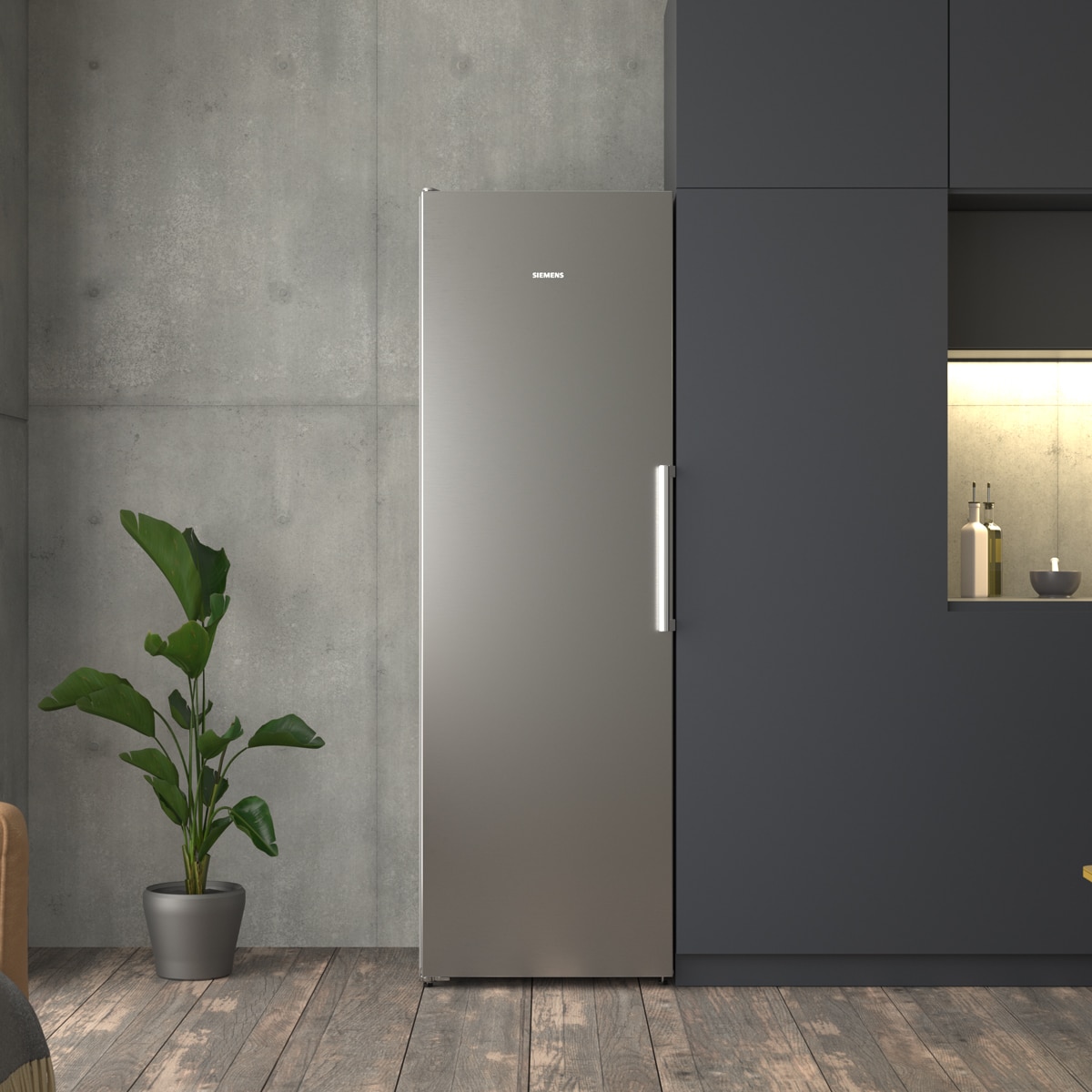 Frigorífico de 1 Porta Siemens KS36NVXCG Total No Frost Aço Antimarcas-2