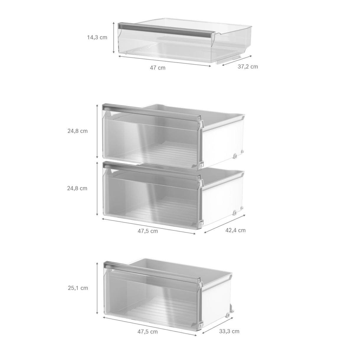 Frigorífico 1 puerta Bosch, Serie 4, Total NoFrost, capacidad XXL - KSN36VWDG - Blanco Blanco-10