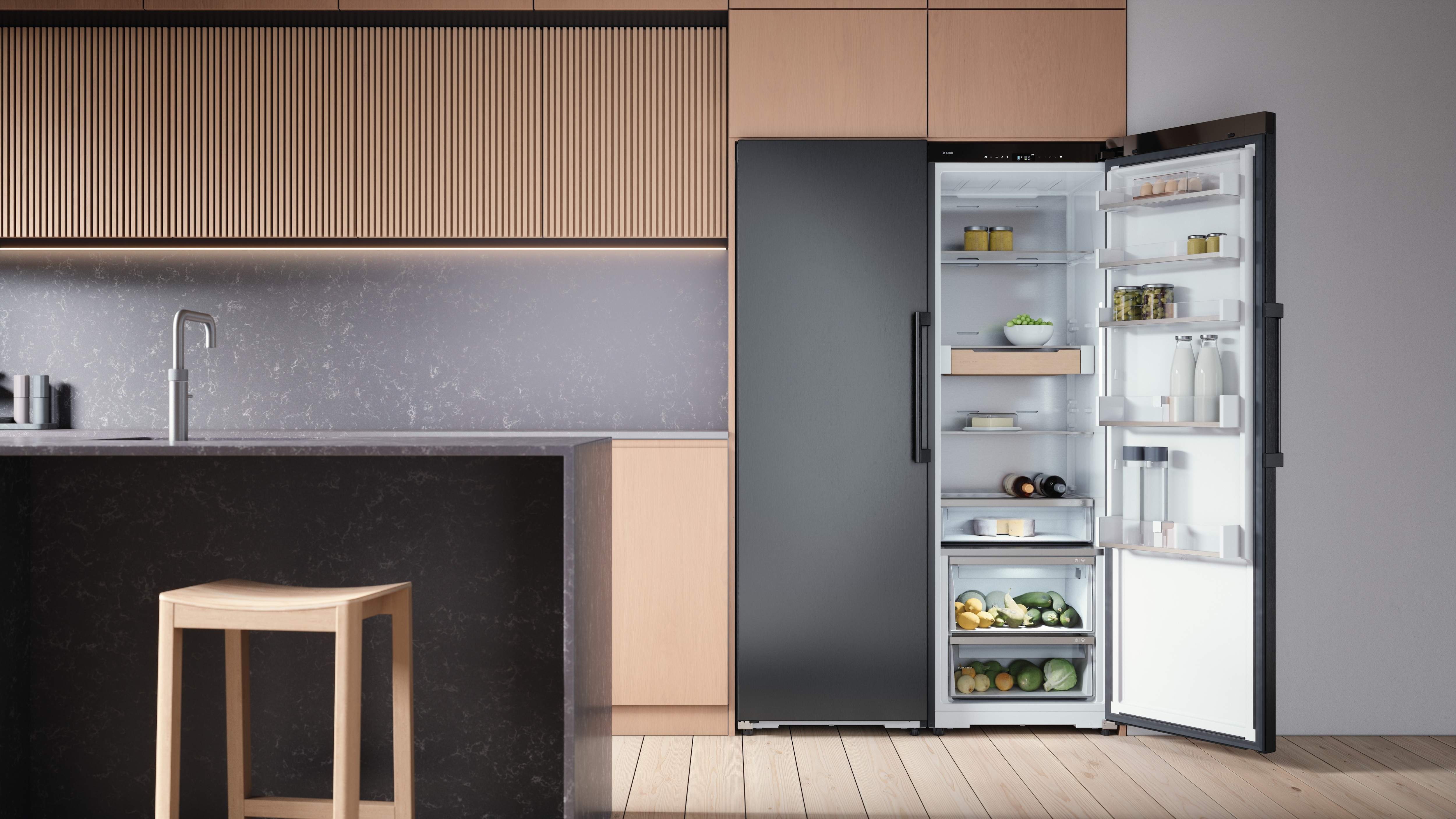 Frigorífico vertical Asko Flush Integration - RFR586KNCB1 Acero negro-6