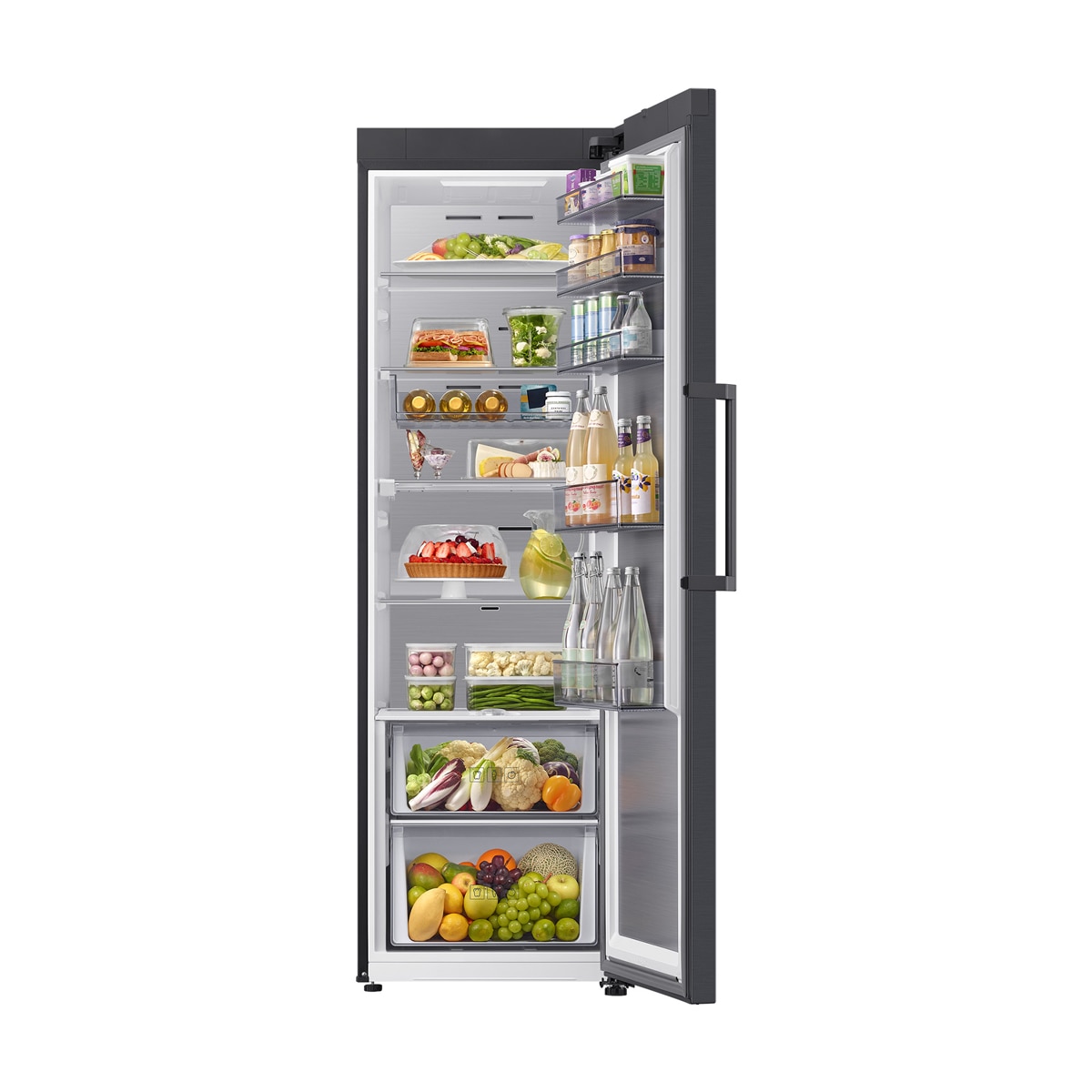 Frigorífico 1 Puerta Samsung Bespoke AI 186cm 387L Clase D Grafito RR70H39CDFEF Grafito-10