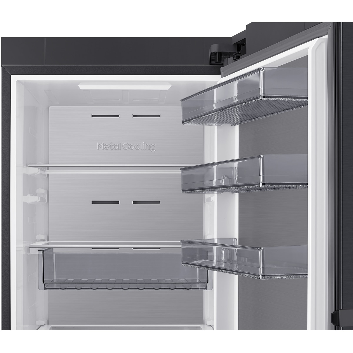 Frigorífico 1 Puerta Samsung Bespoke AI 186cm 387L Clase D Grafito RR70H39CDFEF Grafito-11