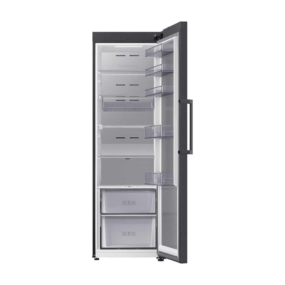 Frigorífico 1 Puerta Samsung Bespoke AI 186cm 387L Clase D Grafito RR70H39CDFEF Grafito-16