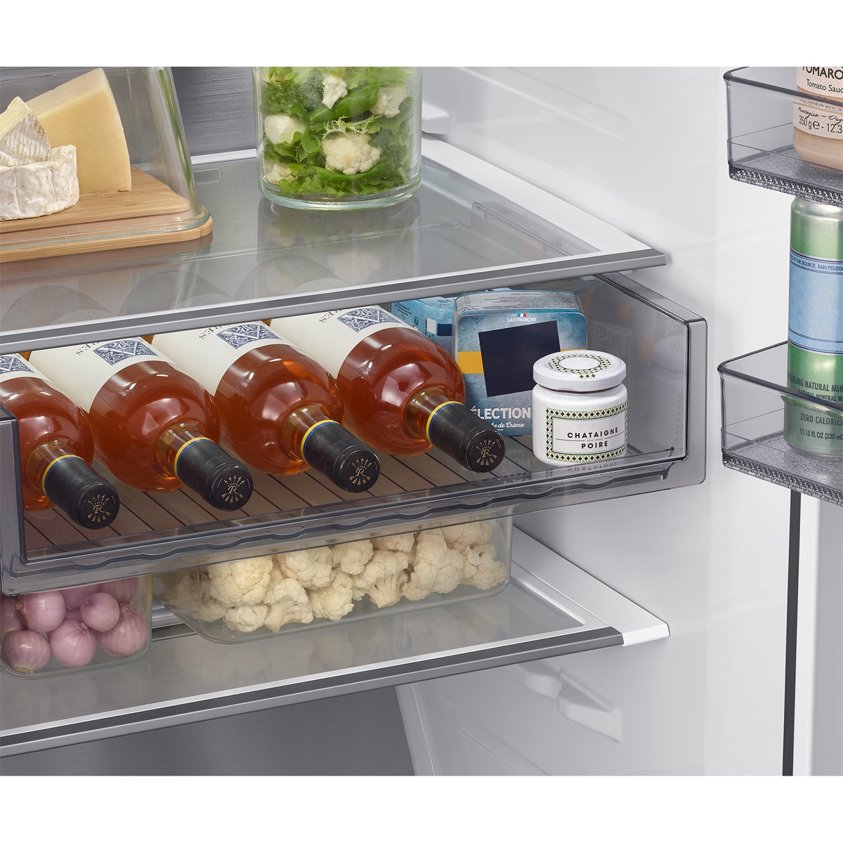 Frigorífico 1 Puerta Samsung Bespoke AI 186cm 387L Clase D Inox RR70H39CDTEF Inox-13