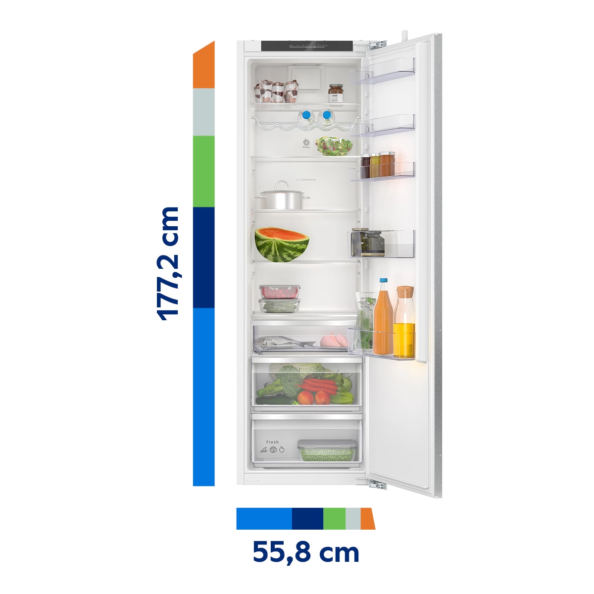 Frigorífico 1 puerta integrable Balay - 3FID737S 2