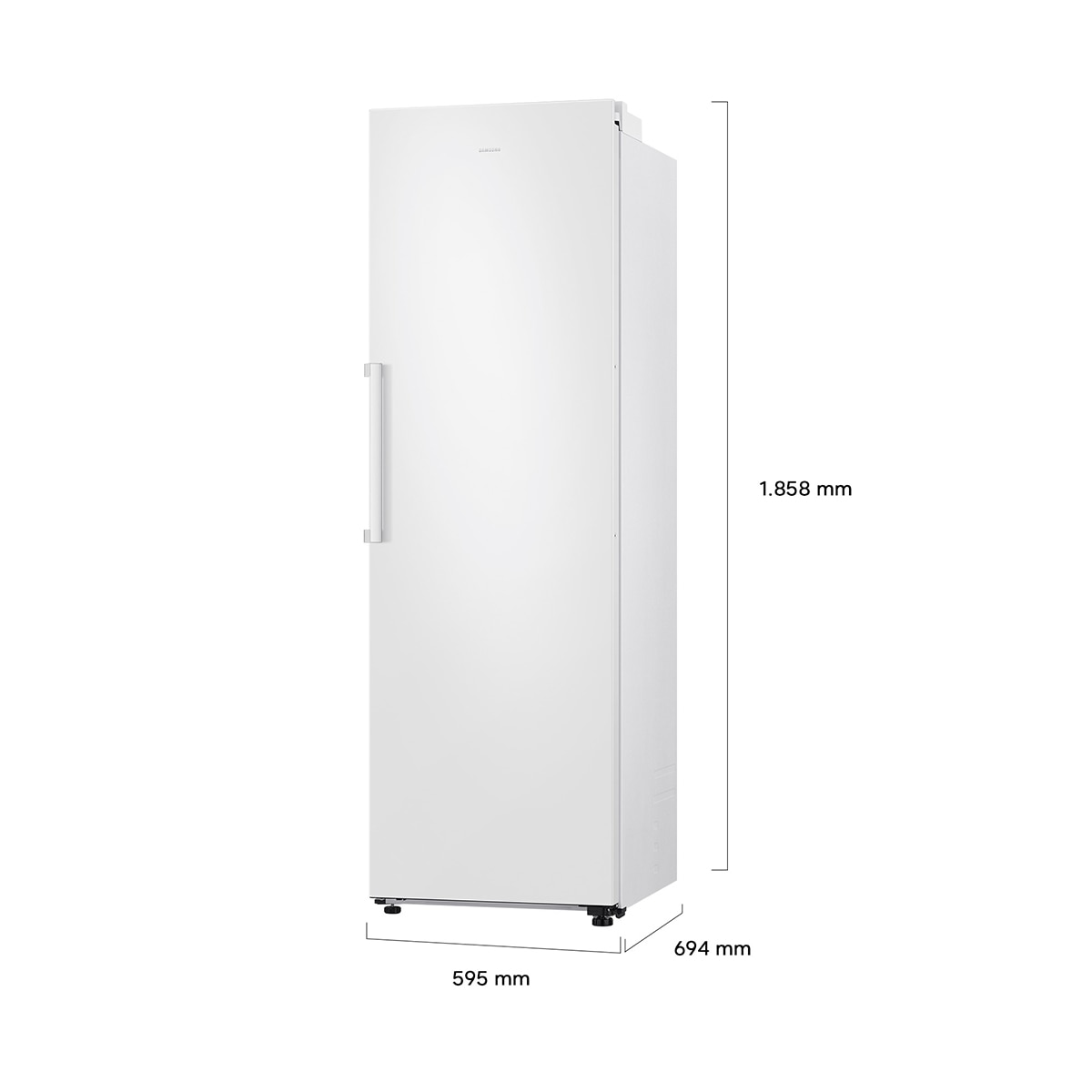 Frigorífico 1 Puerta Samsung Bespoke AI 186cm 387L Clase E Blanco RR70H39FEVEF - Blanco Blanco-2