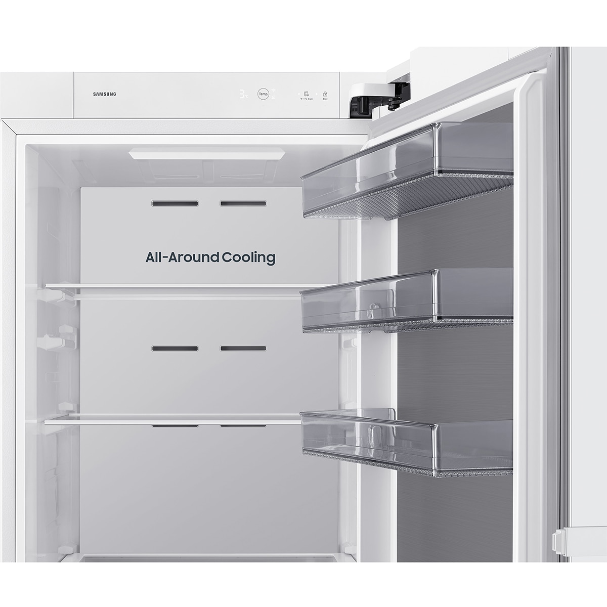 Frigorífico 1 Puerta Samsung Bespoke AI 186cm 387L Clase E Blanco RR70H39FEVEF - Blanco Blanco-13