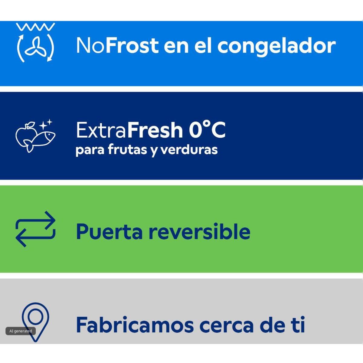 Frigorífico 1 puerta, Balay, NoFrost, 3FFD563WE - Blanco Blanco-13