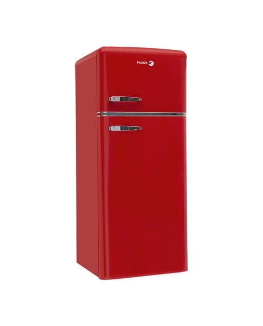 Frigorífico de 2 Portas Fagor 3FFV-1455R Frio Estático e de 144 cm - Vermelho Vermelho-1