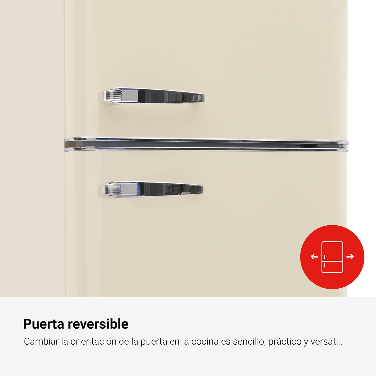 Frigorífico de 2 Portas Fagor 3FFV-1455BG Frio Estático e de 144 cm - Bege Bege-4