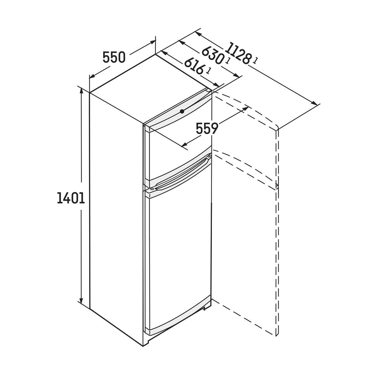 Frigoríficos 2 puertas Liebherr SmartFrost -CTe 2531 Blanco-5