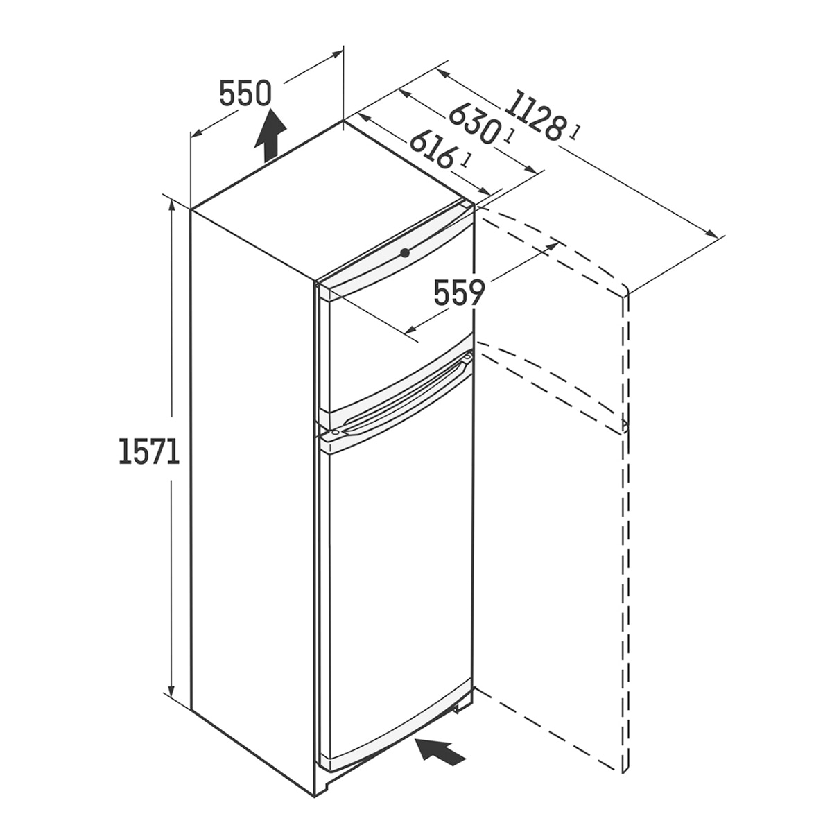 Frigoríficos 2 puertas Liebherr SmartFrost -CTe 2931 Blanco-2
