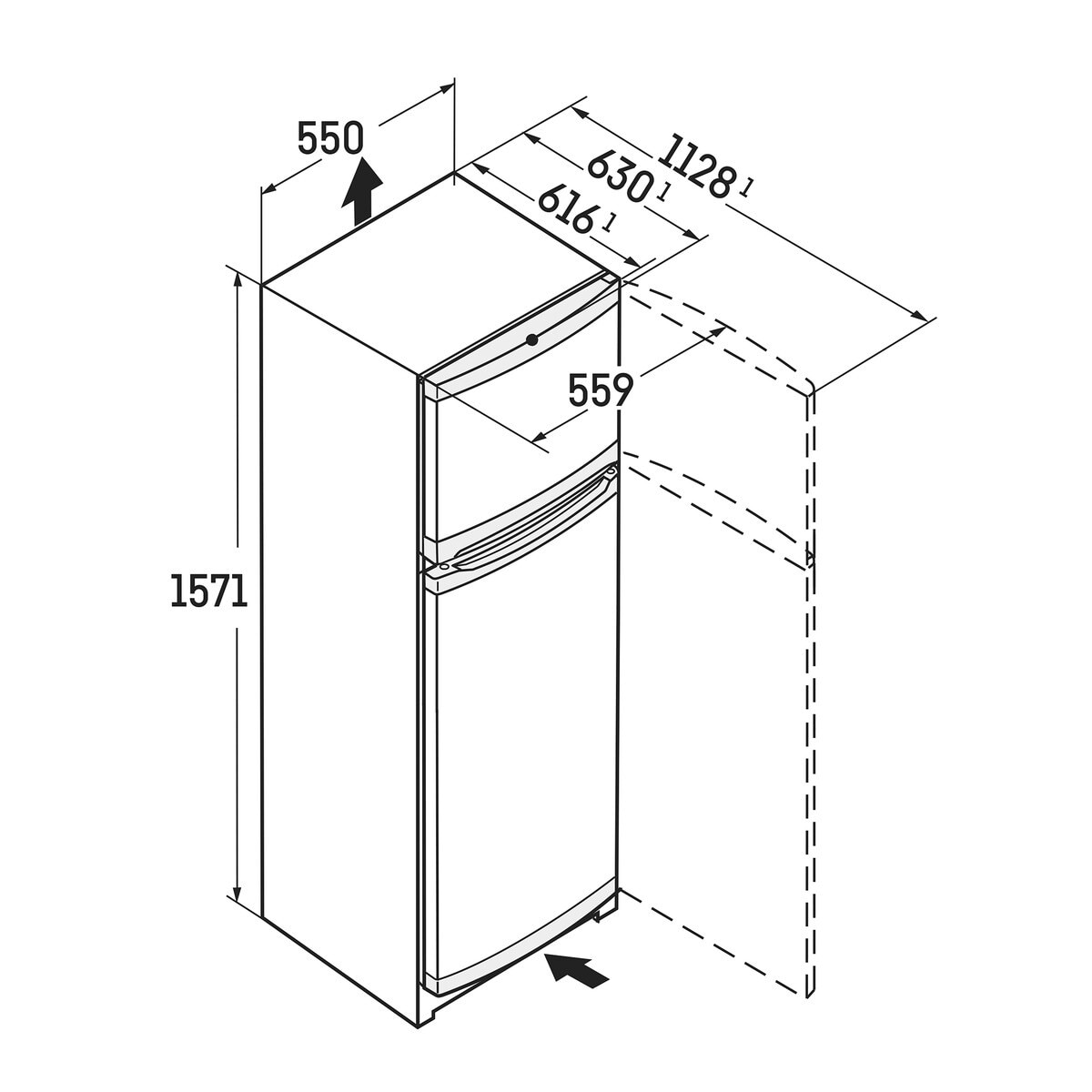 Frigoríficos 2 puertas Liebherr SmartFrost -CTe 2931 Blanco-5