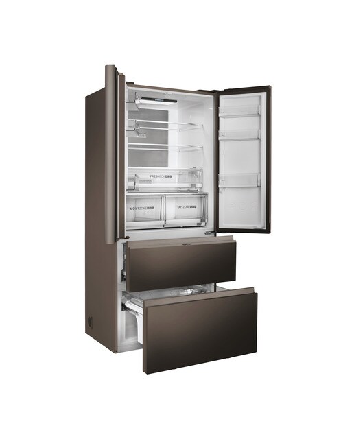 Frigorífico americano Haier Total No Frost, FD 83 Series 7 - HB18FGSAAA Cristal inox-2