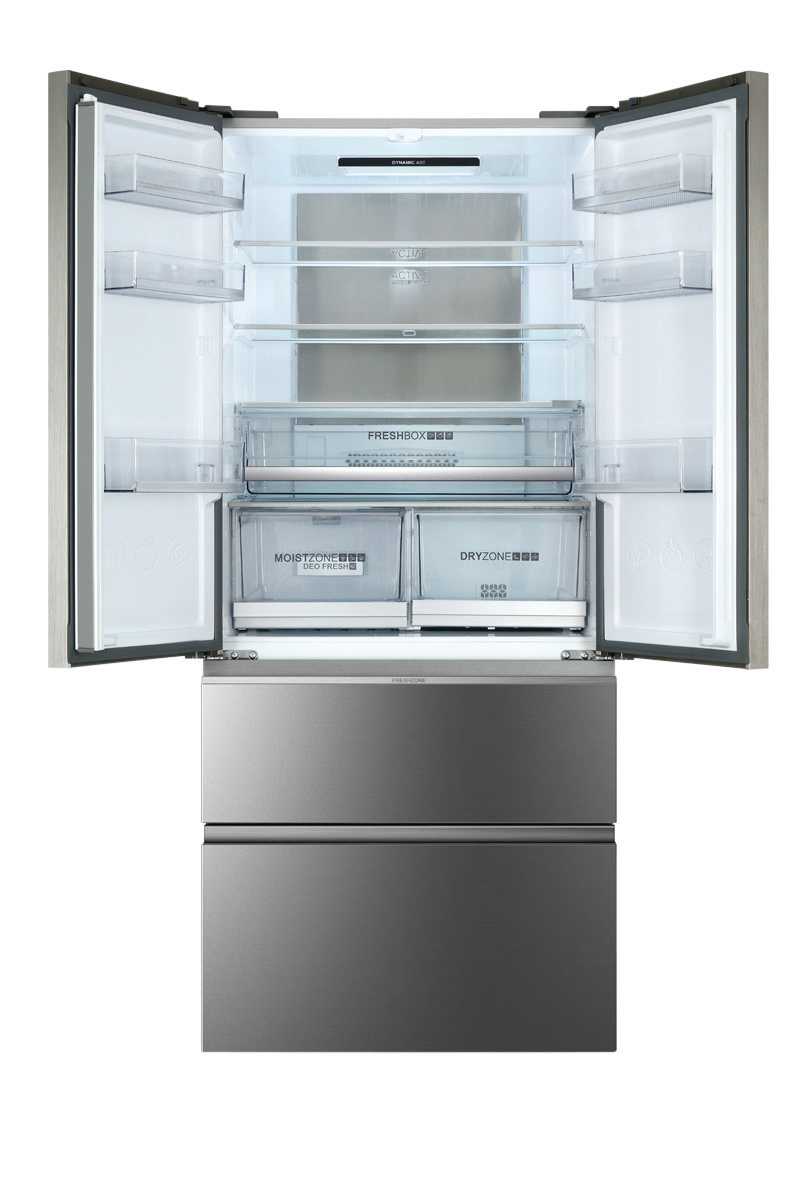 Frigorífico americano Haier Total No Frost, FD 83 Series 7 - HB18FGSAAA Cristal inox-12