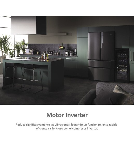 Frigorífico Americano Haier de 4 Portas FD 100 Série 7 HB26FSNAAA No Frost e de 190 cm - Iconic Black Preto-7
