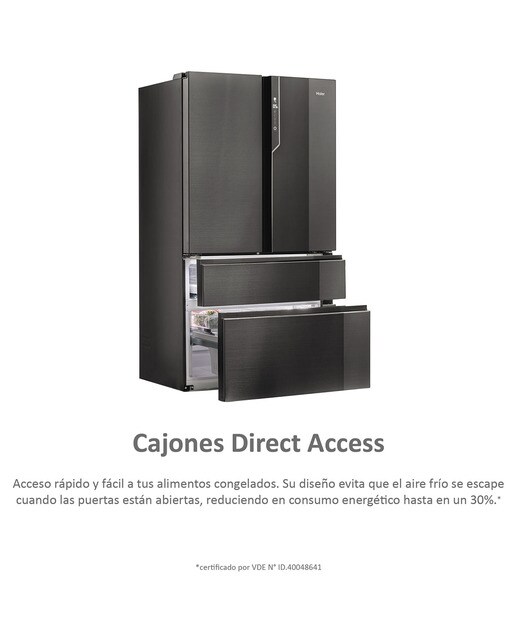 Frigorífico Americano Haier de 4 Portas FD 100 Série 7 HB26FSNAAA No Frost e de 190 cm - Iconic Black Preto-8