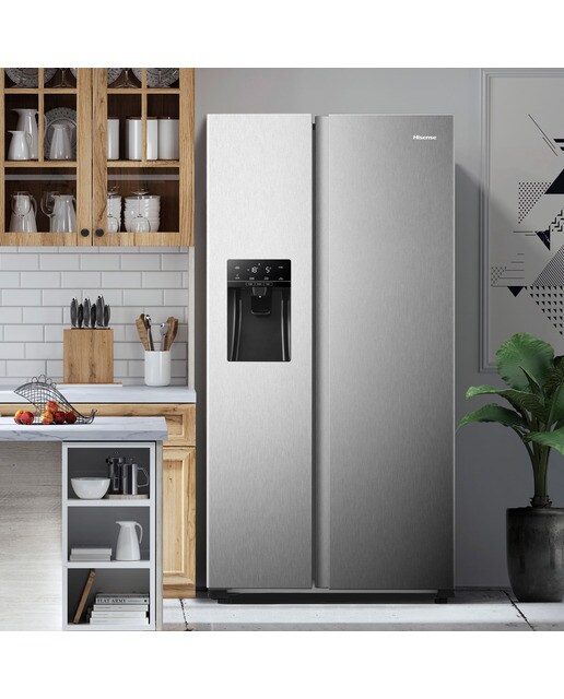 Frigorífico americano Hisense Dispensador - RS650N4AC2 Inox · El