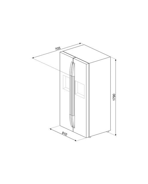 Frigorífico Americano Smeg, No Frost, 580 litros - SBS63XDE - LookInox LookInox-6