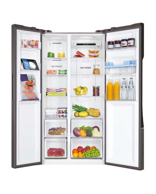 Frigorífico americano Haier Dispensador - SBS 90 Series 3 - HSR3918EWPG - Silver Silver-4
