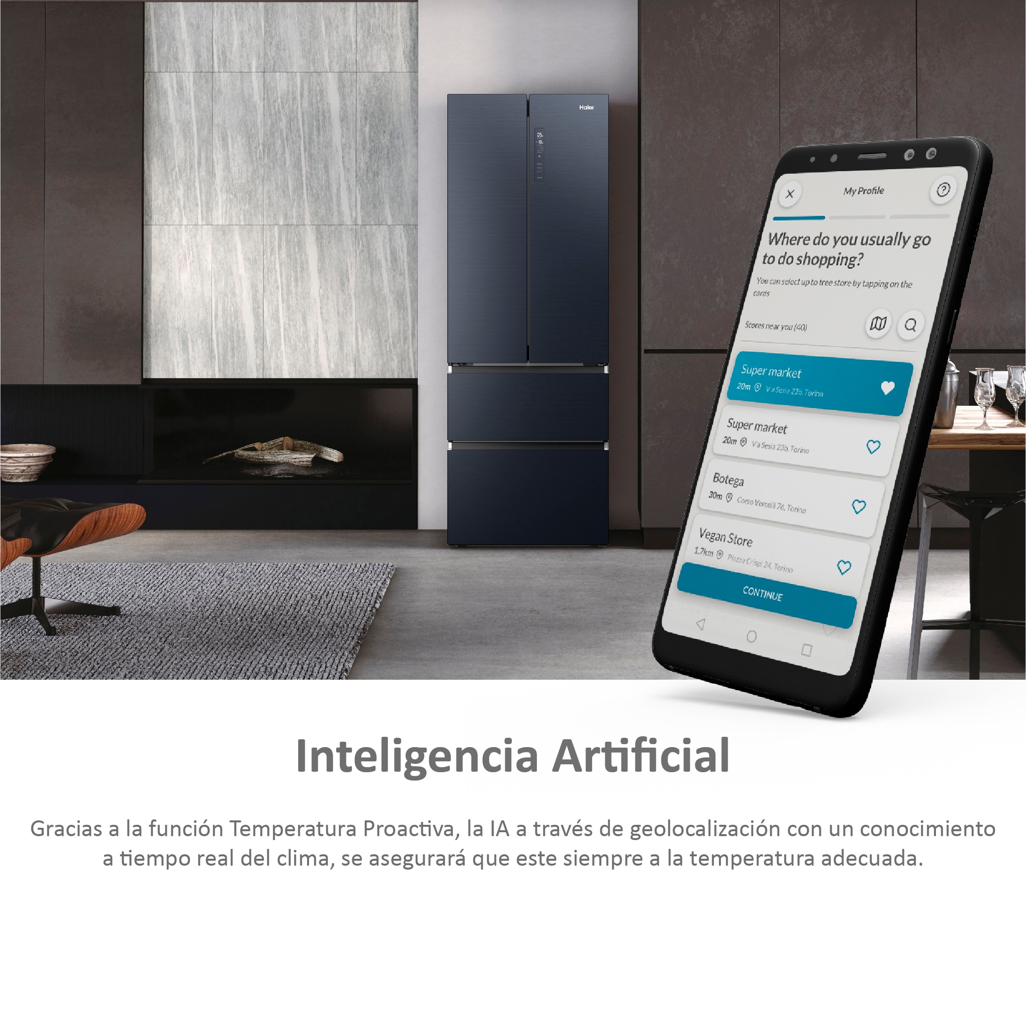 Frigorífico Americano Haier Série 7 HFW7720ENMB de 2 Portas e 2 Gavetas No Frost Wifi Motor Inverter de 200,6 cm - Preto Preto-7