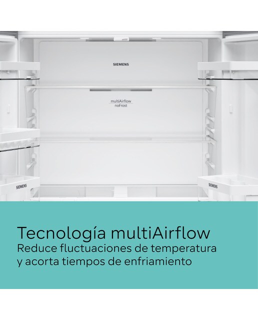 Frigorífico americano Siemens 4 puertas, No Frost - iQ300 - KF96NVPEA Inox-4