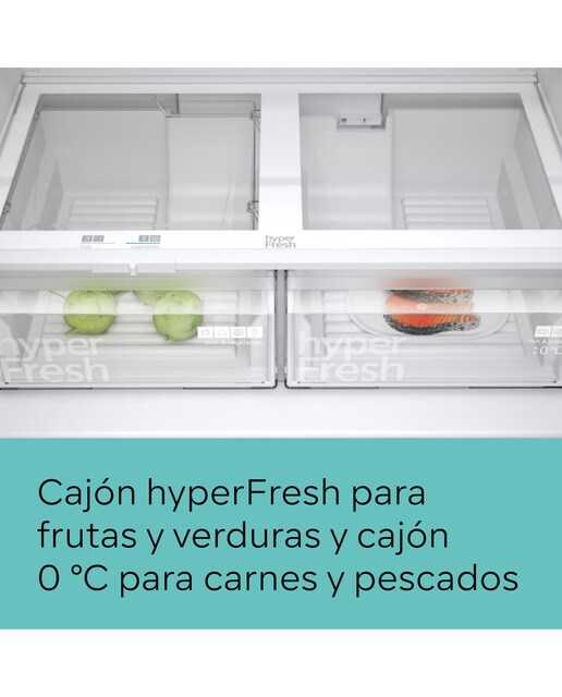 Frigorífico americano Siemens 4 puertas, No Frost - iQ300 - KF96NVPEA Inox-5