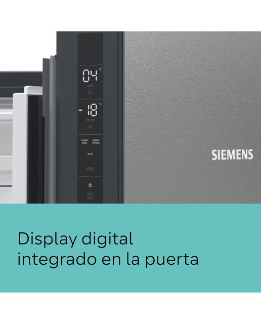 Frigorífico americano Siemens 4 puertas, No Frost - iQ300 - KF96NVPEA Inox-8