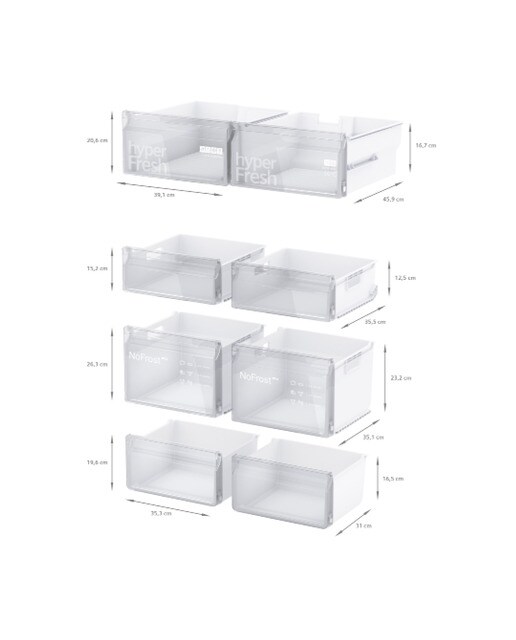 Frigorífico americano Siemens 4 puertas, No Frost - iQ300 - KF96NVPEA Inox-9