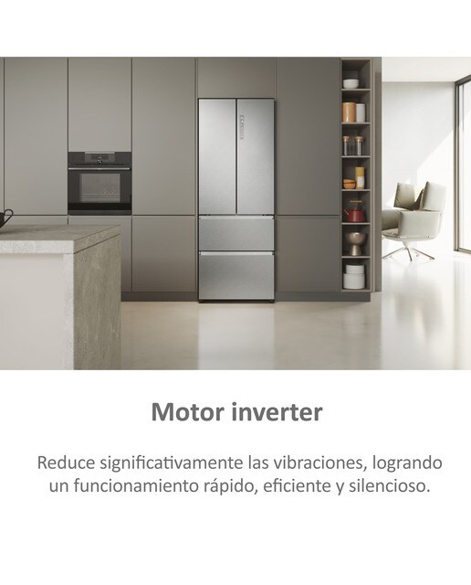Frigorífico Americano Haier de 4 Portas Série 5 HFR5719ENMG No Frost MyZone Plus French Door 70 de 190 cm - Silver Inox-12