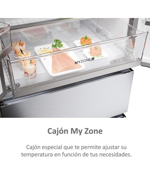 Frigorífico Americano Haier de 4 Portas Série 5 HFR5719ENMG No Frost MyZone Plus French Door 70 de 190 cm - Silver Inox-15