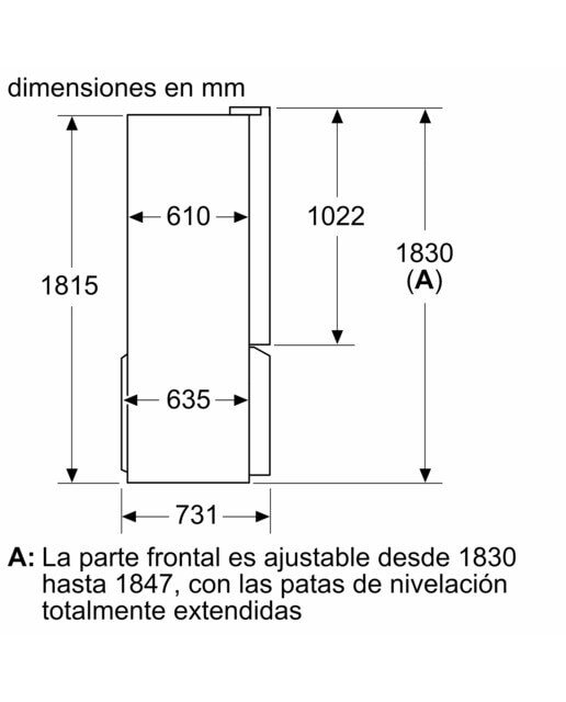 Frigorífico americano Balay Sistema No Frost AireFrío - 3KME592XI Inox-8