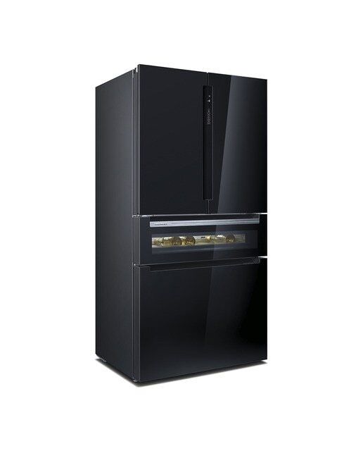 Frigorífico americano Siemens iQ700 con puerta de cristal - KF96RSBEA Cristal negro-1